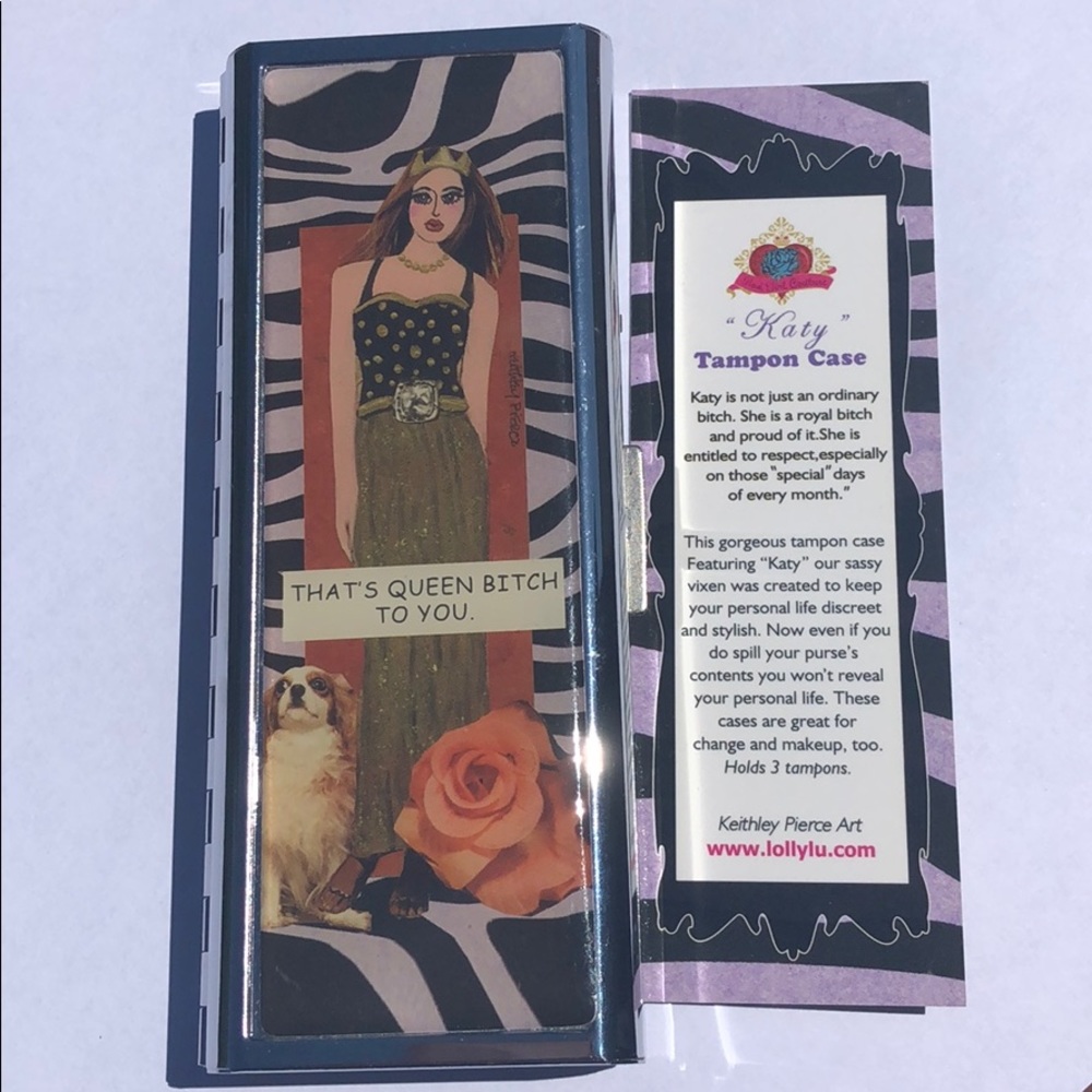 NWT LOLLY LU KATY TAMPON/MAKEUP CASE